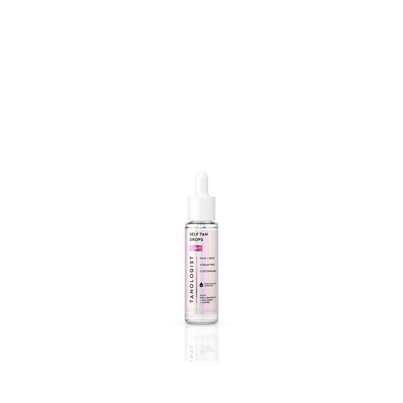 Tanologist Light Self Tan Drops StreakFree Body  Face Tanning Drops For Moisturizer  Lotion Natural Bronzing Face Tanner Skincare Ingredients 101 fl oz30 ml Bottle