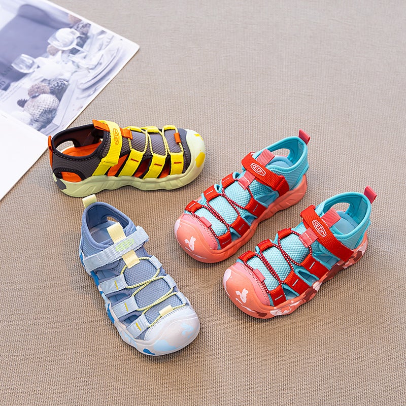 Children'S Baotou Sandals Casual Sports Beach Shoes For Boys And Girls Soft Sole Anti-Slip Stream Camouflage Trendy Shoes - Image 3