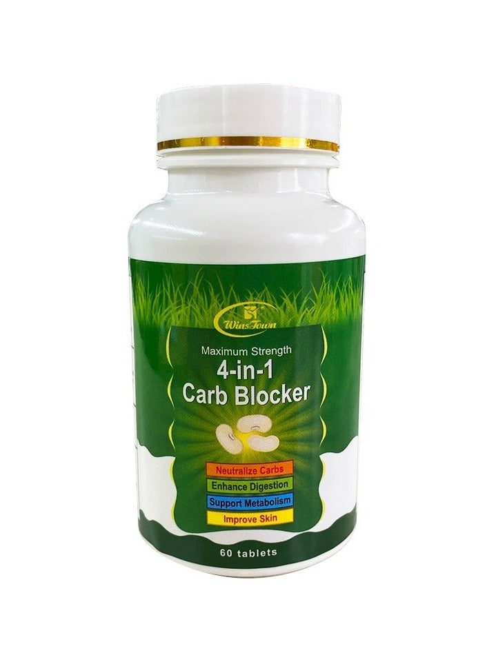 وينز تاون مثبط الكربوهيدرات 4 في 1 لفقدان الوزن - حارق للدهون وداعم للأيض مع تركيبة متقدمة من الألياف الكربونية - Image 2
