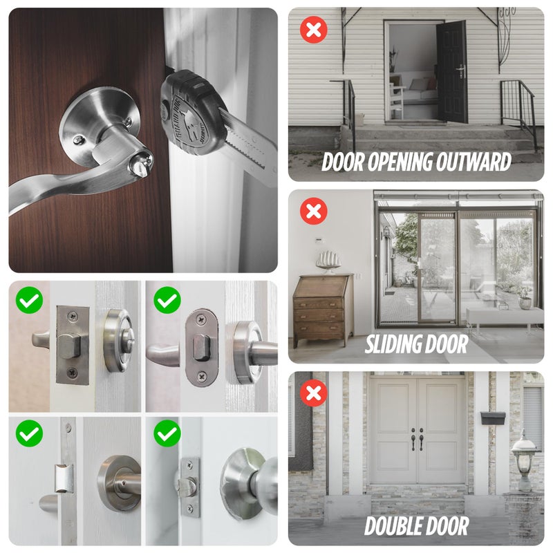 Guard Dog Security Blocklock Portable Door Lock, Hotel Door Locks for Travelers Security, Tough, Durable, Apartment Door Security, Home Security, Travel Essentials, Easy to Use - Image 5