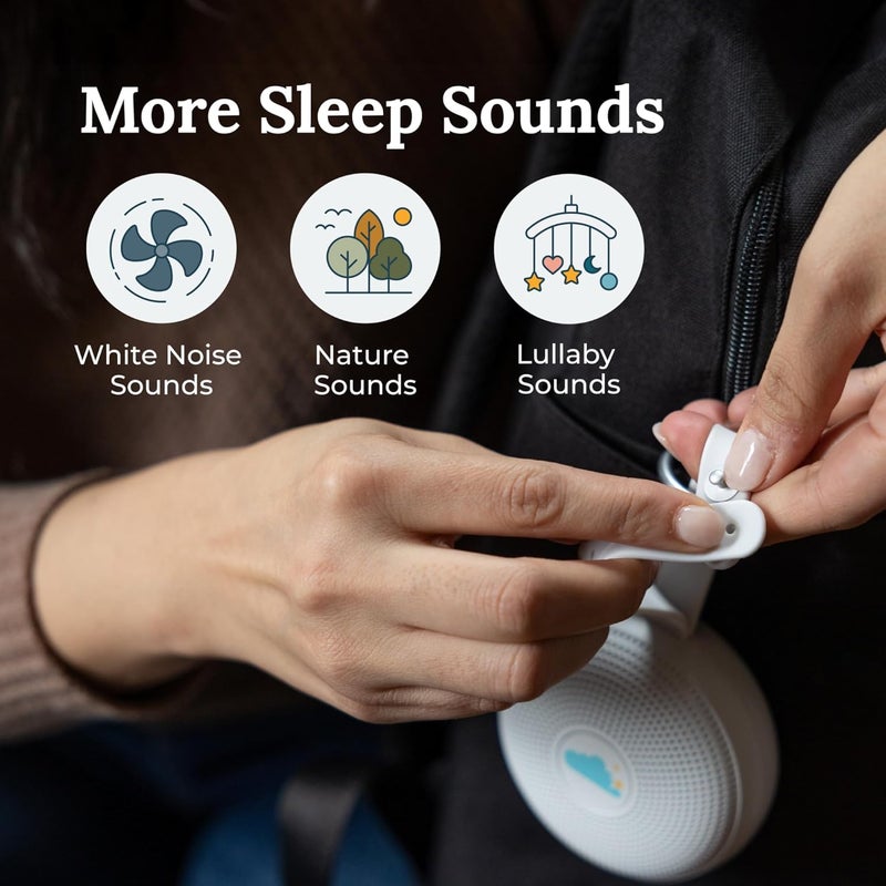 Yogasleep Marpac Hushh+ Portable White Noise Machine for Baby, 20 Soothing Natural Sounds, Wireless Charging & Speaker, Compact Size, Noise Canceling for Better Sleep, Privacy & Nursery Must Have - Image 3
