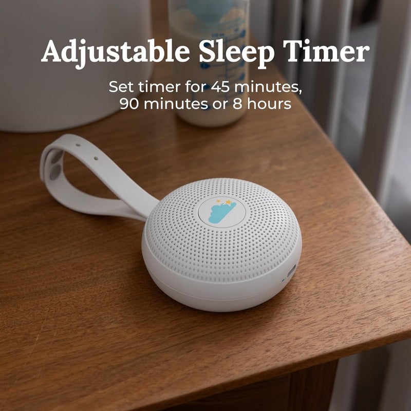 Yogasleep Marpac Hushh+ Portable White Noise Machine for Baby, 20 Soothing Natural Sounds, Wireless Charging & Speaker, Compact Size, Noise Canceling for Better Sleep, Privacy & Nursery Must Have - Image 4