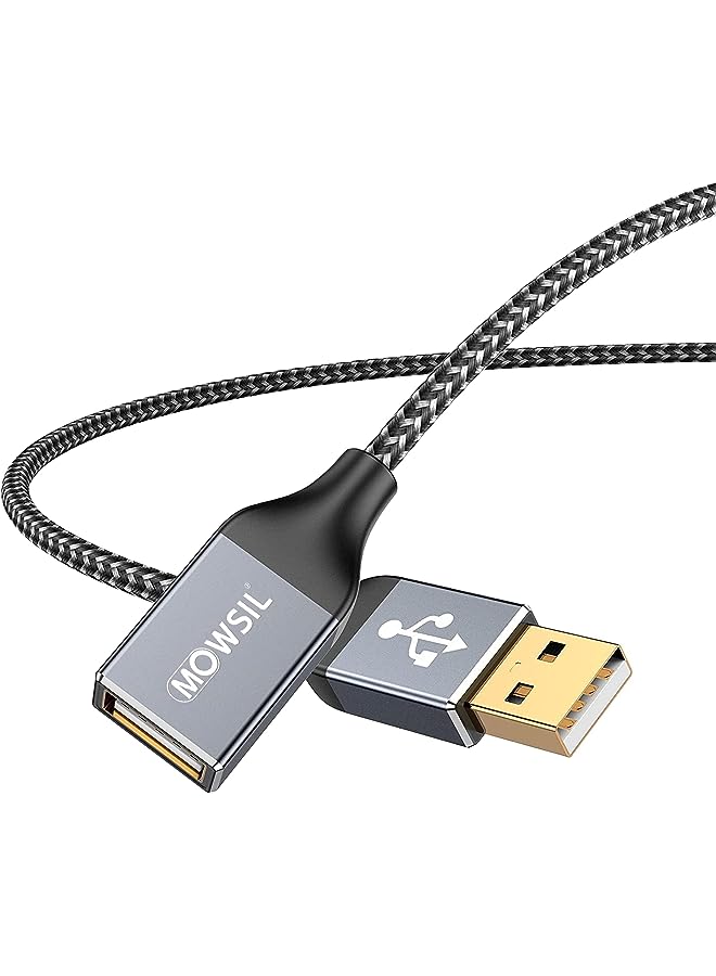 MOWSIL USB 3.0 Extension Cable, 3 Meter Length, Grey - Image 1