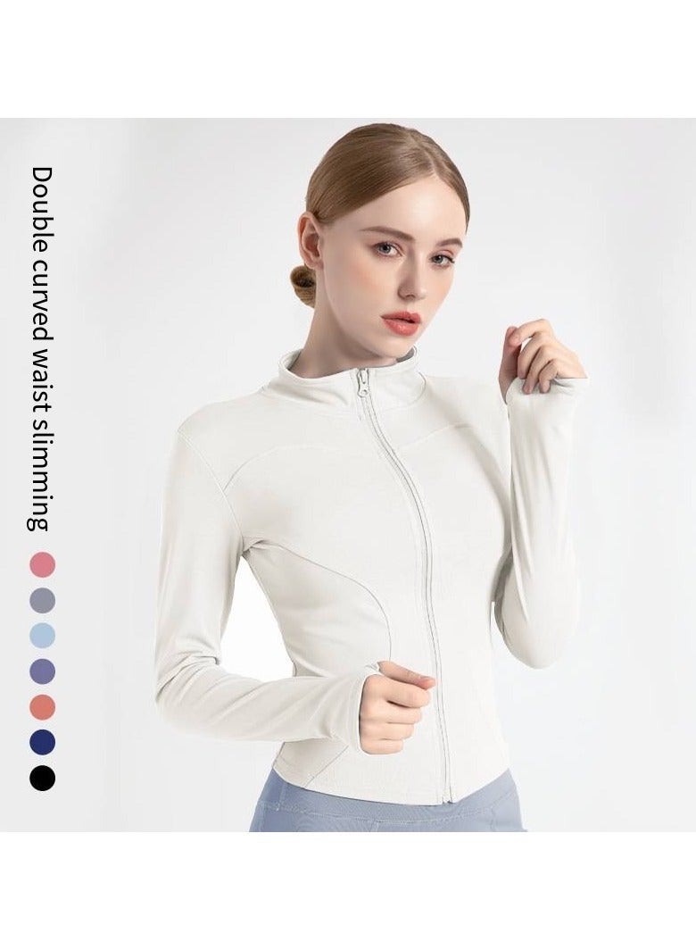 general Quick-Dry Slim Fit Yoga Jacket – Women's Breathable Workout Top for Running & Gym，Yoga Jacket - Image 1