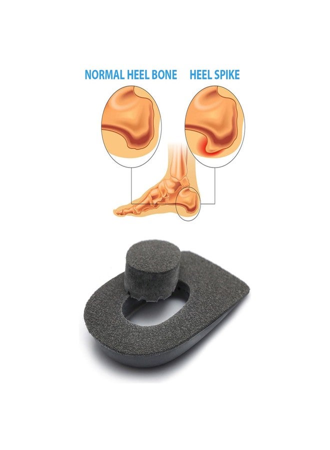 Black Deer Orthopedic Heel Supports for Heel Pain Insoles for Women and Men Plantar Fasciitis (Medium, Gray) - Image 2