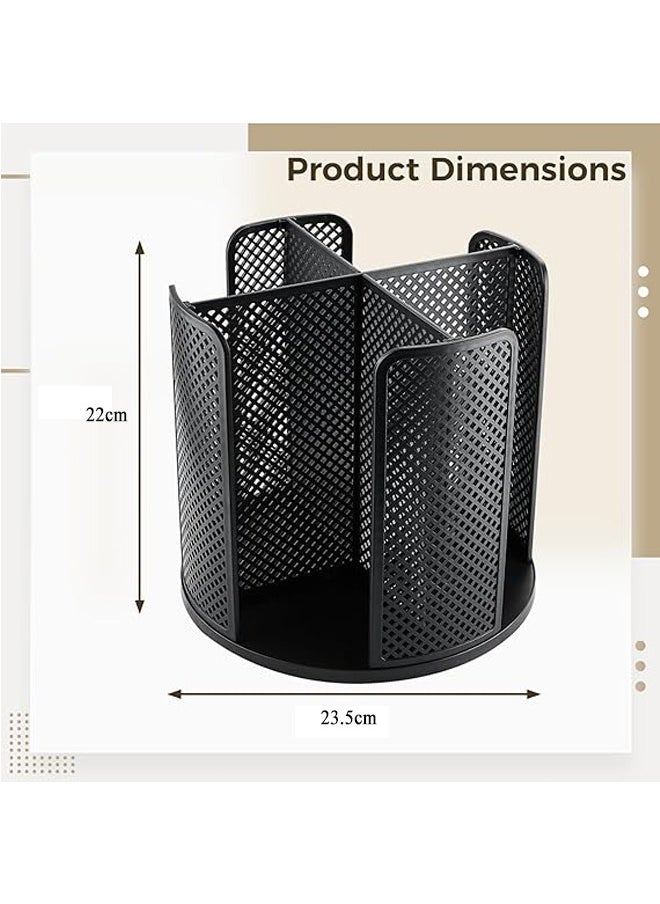 Generic Cup and Lid Organizer 360°Rotating Cup Dispenser with 4 Compartments Multifunctional Cup Storage Rack Durable Paper Cup Holder for Home Office Bar Coffee Shop  - Image 2