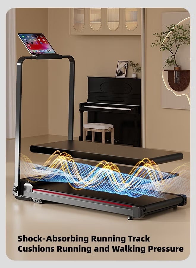 دنزوز حلقة المشي من لوحة المشي للمنزل 3 في 1 قابلة للطي تحت جهاز المطحنة 2.5 حصان مع التحكم عن بعد المشي المحمولة مسيرة لتركيب وسادة الجري المجاني للياقة البدنية للمنزل والمكتب - Image 2