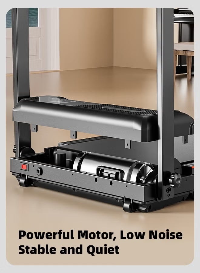 دنزوز حلقة المشي من لوحة المشي للمنزل 3 في 1 قابلة للطي تحت جهاز المطحنة 2.5 حصان مع التحكم عن بعد المشي المحمولة مسيرة لتركيب وسادة الجري المجاني للياقة البدنية للمنزل والمكتب - Image 3