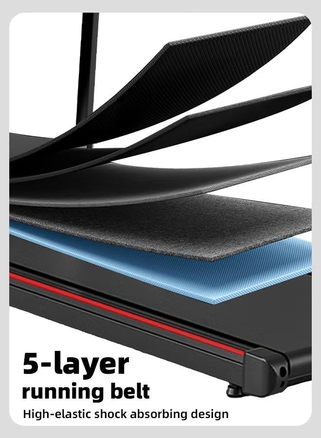 دنزوز حلقة المشي من لوحة المشي للمنزل 3 في 1 قابلة للطي تحت جهاز المطحنة 2.5 حصان مع التحكم عن بعد المشي المحمولة مسيرة لتركيب وسادة الجري المجاني للياقة البدنية للمنزل والمكتب - Image 5