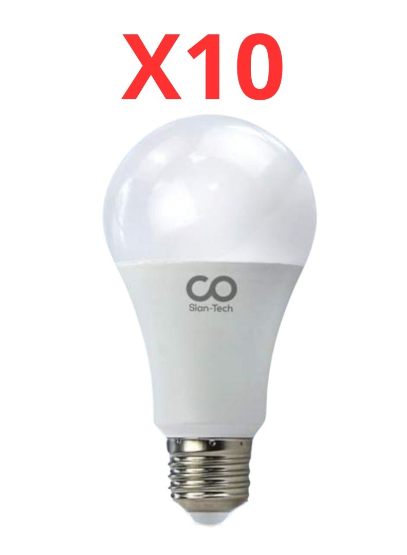Co Sian 10 pieces white LED bulb 13 watts 6500K - 1170LM - 20000H - CRI 85 from Cosian - Image 1