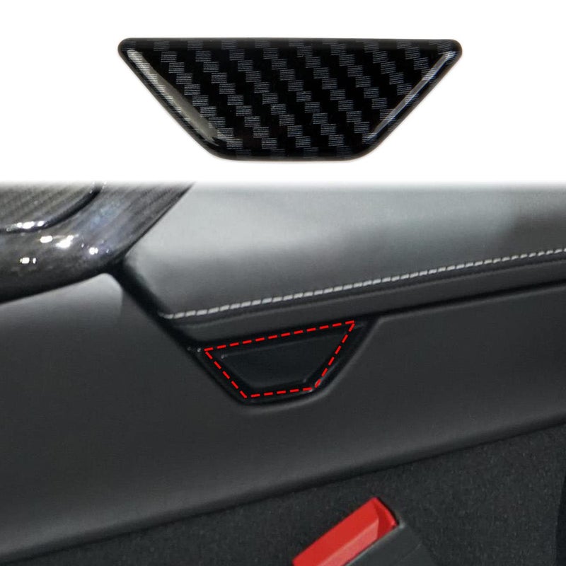 Carbon Fiber Armrest Box Handle Bowl Cover Trim Interior Decoration Accessories for Chevrolet Corvette C8 20202025