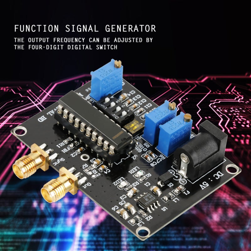 High-Frequency Function Generator 0.1Hz To 20MHz Sine Triangle Square Pulse Waveform - Precision Low-Distortion Output For Laboratories - Image 2