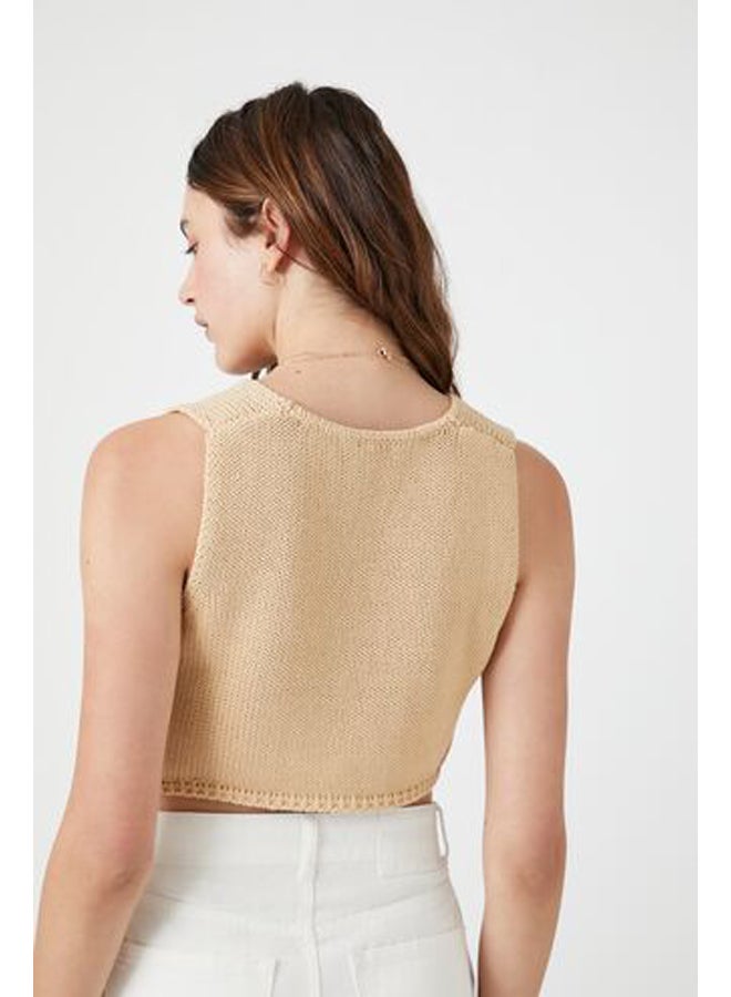 FOREVER 21 Sweater-Knit Split-Hem Vest - Image 3