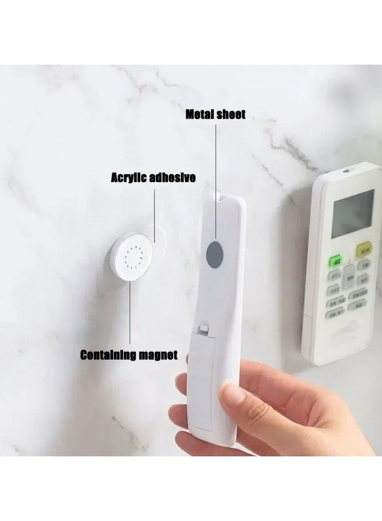 Strong Magnetic Hooks Wall Mount Anti-lost Magnetic Storage Holders for Remote Control Refrigerator Adhesive Home Organizer Hook (8pcs 4SET) - Image 4