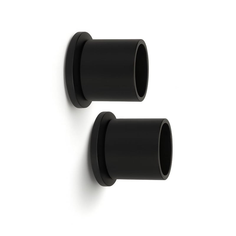 Colornest Wall to Wall Curtain Rod Bracket | 1 inch Curtain Rail Rod Holder Heavy-Duty – with Screws and Wall Plugs Pack of 2 | Black - Image 5