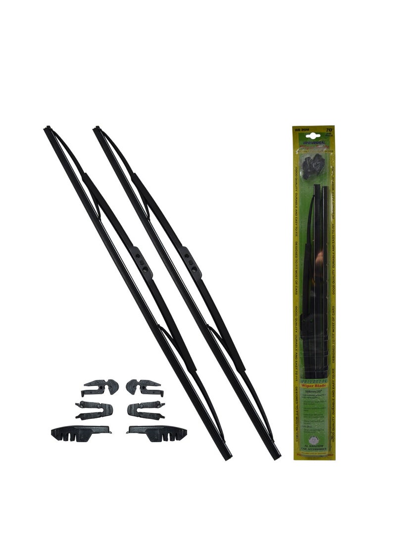 Al Khateeb - Universal Metal Wiper Blade - 508Mm/20" - 2Pcs/Set - Image 1