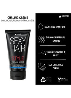 Sexy Hair Sexyhair Style Curling Crème Curl Moisturizing Control Crème 5.1 Oz Light Control Maintains Moisture And Combats Frizz  - Image 3