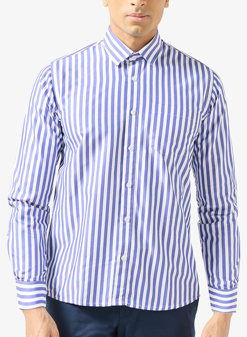 روبرت وود قميص رسمي مخطط سميك - Image 3