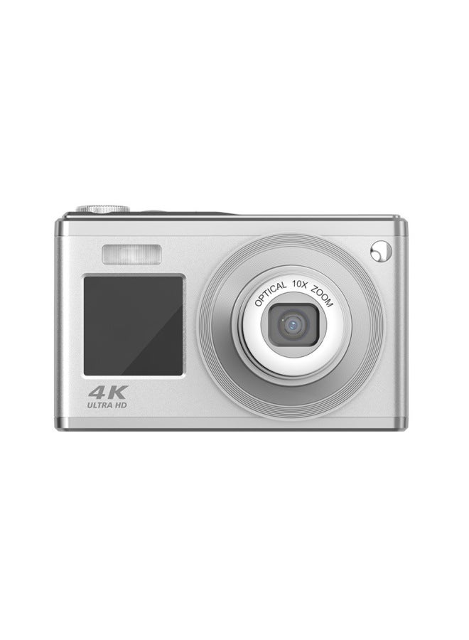 Generic 4k Ultra-high Definition Optical Zoom Digital Camera 6400 Million Pixels Photography Dual Screen Selfie Beauty Camera-Body Color:K23 White + OTG(micro/typec)  - Image 5