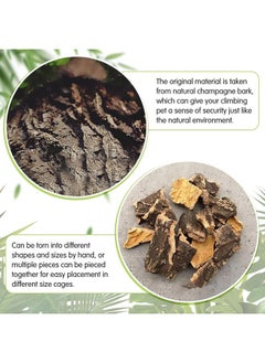 Kathson kathson 2PCS Thicker Cork Tile Background Bark 11.8 "L x 11.8" W x 0.7‘’ H Reptile Tank Terrarium Background Natural Reptile Climbing Mat for Spider Gecko Lizard Chameleon Bearded Dragon Snake  - Image 4