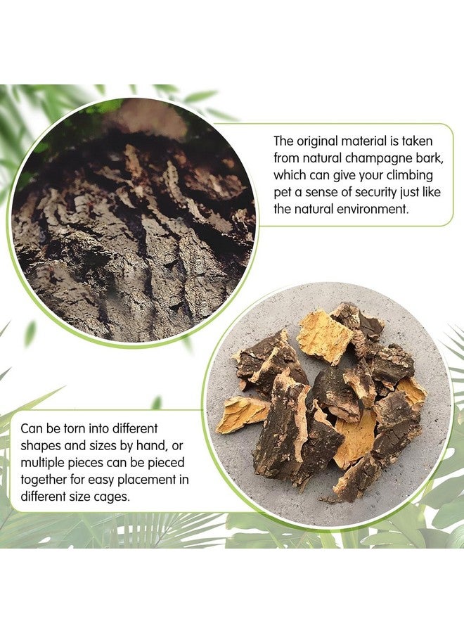 Kathson kathson 2PCS Thicker Cork Tile Background Bark 11.8 "L x 11.8" W x 0.7‘’ H Reptile Tank Terrarium Background Natural Reptile Climbing Mat for Spider Gecko Lizard Chameleon Bearded Dragon Snake  - Image 4