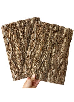 Kathson kathson 2PCS Thicker Cork Tile Background Bark 11.8 "L x 11.8" W x 0.7‘’ H Reptile Tank Terrarium Background Natural Reptile Climbing Mat for Spider Gecko Lizard Chameleon Bearded Dragon Snake  - Image 1