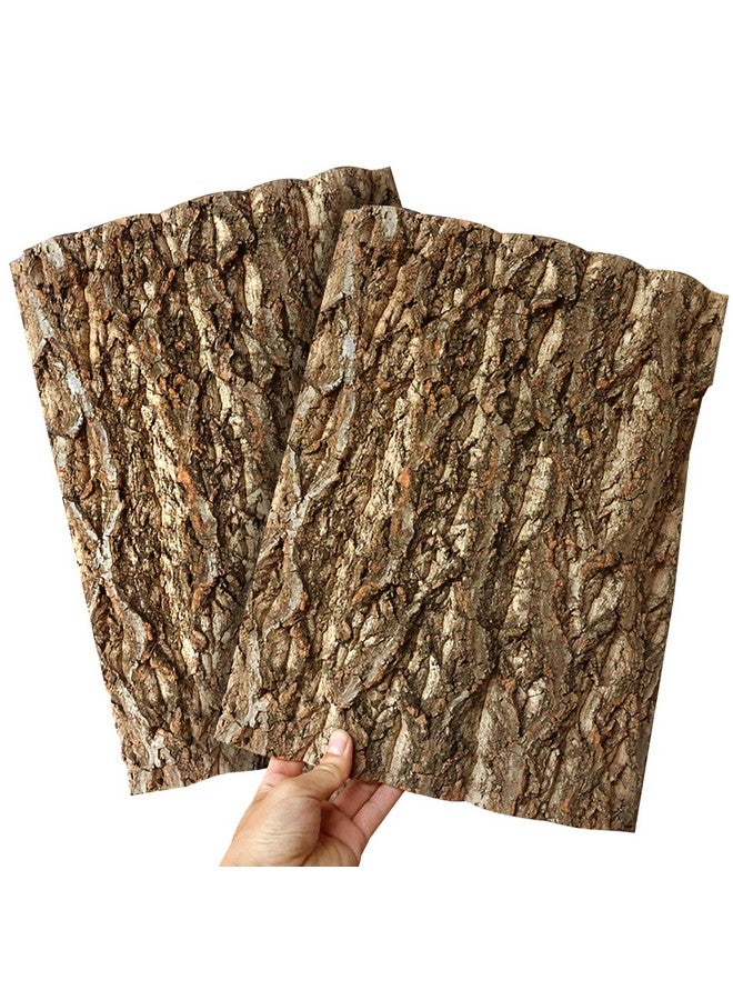 Kathson kathson 2PCS Thicker Cork Tile Background Bark 11.8 "L x 11.8" W x 0.7‘’ H Reptile Tank Terrarium Background Natural Reptile Climbing Mat for Spider Gecko Lizard Chameleon Bearded Dragon Snake  - Image 1