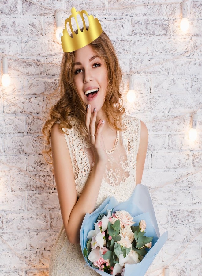 Styquenzer Gold Paper Crowns, 20 PCS 4 Type Golden King Crown Paper Crowns for Kids and Adults Foldable Party Crown Hat for Birthday Celebration Baby Shower Photo Props Wedding Anniversary - Image 5