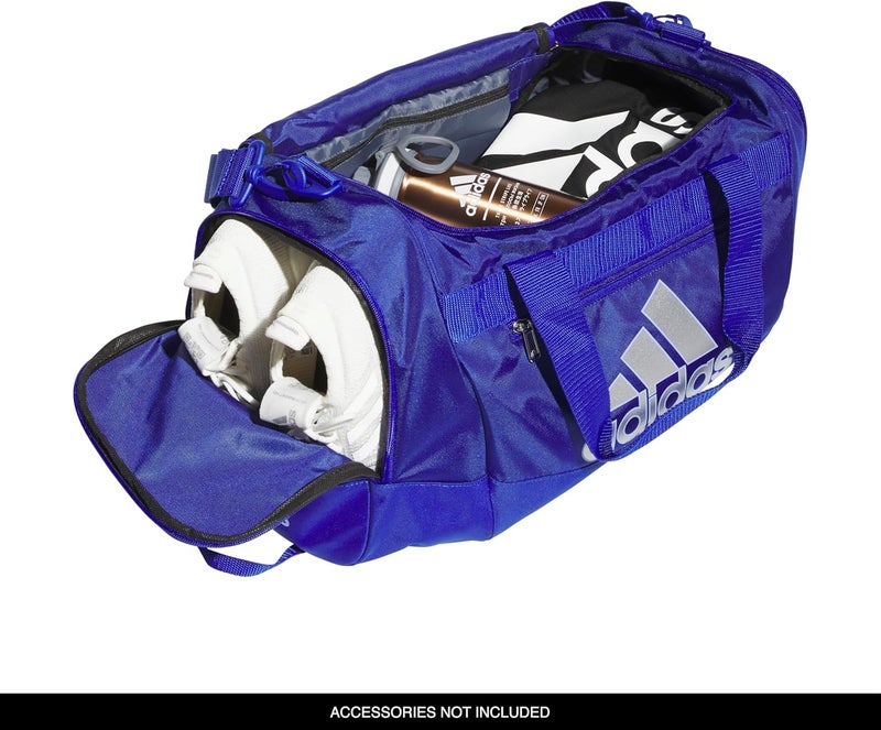 adidas Unisex Defender 40 Gym Duffel Bag for Men and Women Semi Lucid BlueSilver MetallicBlue Spark Small 38L - Image 4
