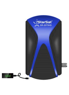StarSat SR-2075HD Full HD DVBS2 Satellite Receiver, 2xUSB, HDMI, 5000 Channels, EPG, MPEG4, Blind Scan, YouTube, PVR, 3G & WiFi Supported (WiFi device not include)