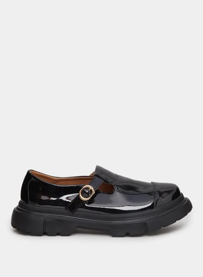 Styli Black Patent Leather Mary Jane Shoes
