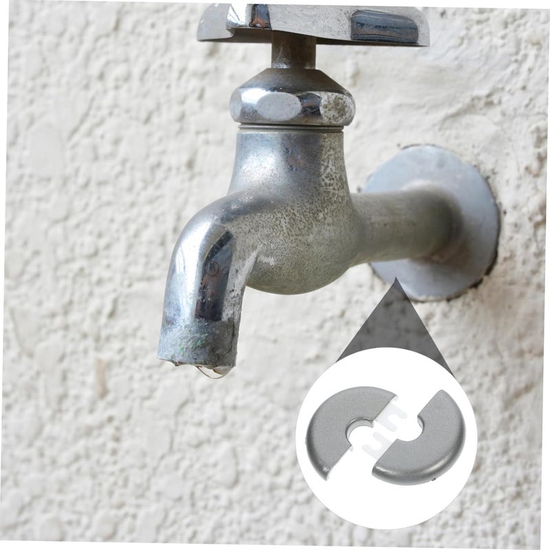 Alipis Shower Arm Flange Cover Plate Easy Peel Stick Decorative Pipe Insulation for Faucets Angle Valves and Air Conditioning Ducts Versatile Accessory - Image 4