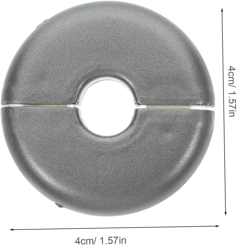 Alipis Shower Arm Flange Cover Plate Easy Peel Stick Decorative Pipe Insulation for Faucets Angle Valves and Air Conditioning Ducts Versatile Accessory - Image 2