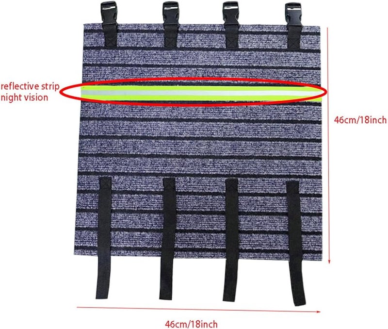Non Slip RV Step Cover 18x18 Inches Adjustable Dirt Trapping Gray Carpet Mat - Image 3