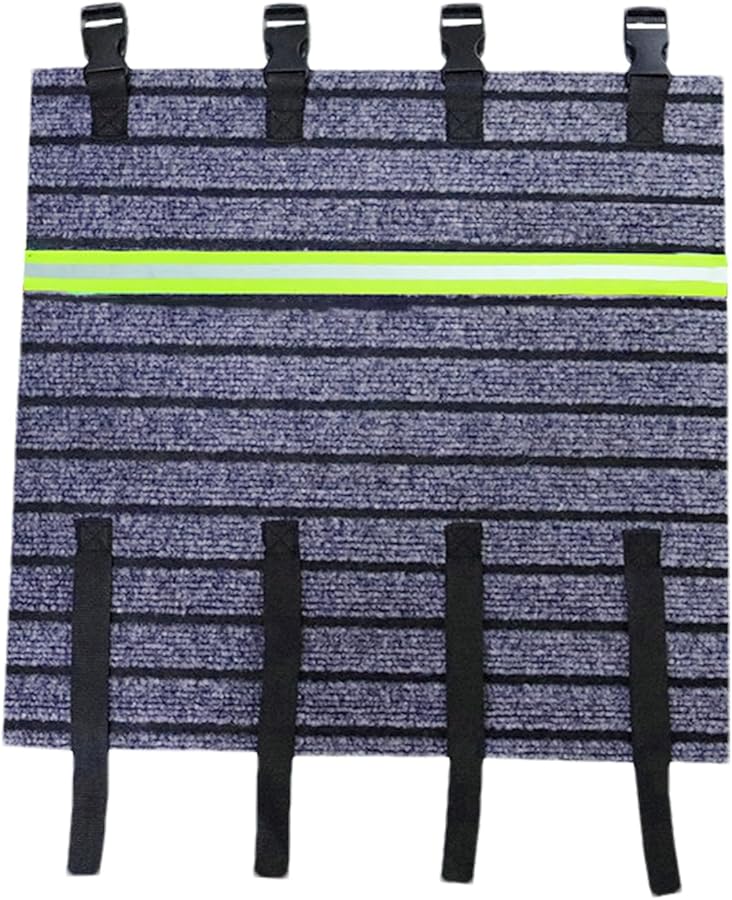 Non Slip RV Step Cover 18x18 Inches Adjustable Dirt Trapping Gray Carpet Mat - Image 1