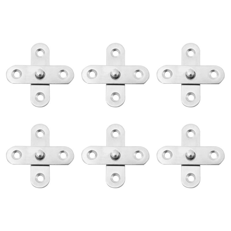 Stainless Steel Hidden Rotation Pivot Hinges 6pcs with Ground Pins for Doors Windows - Image 2