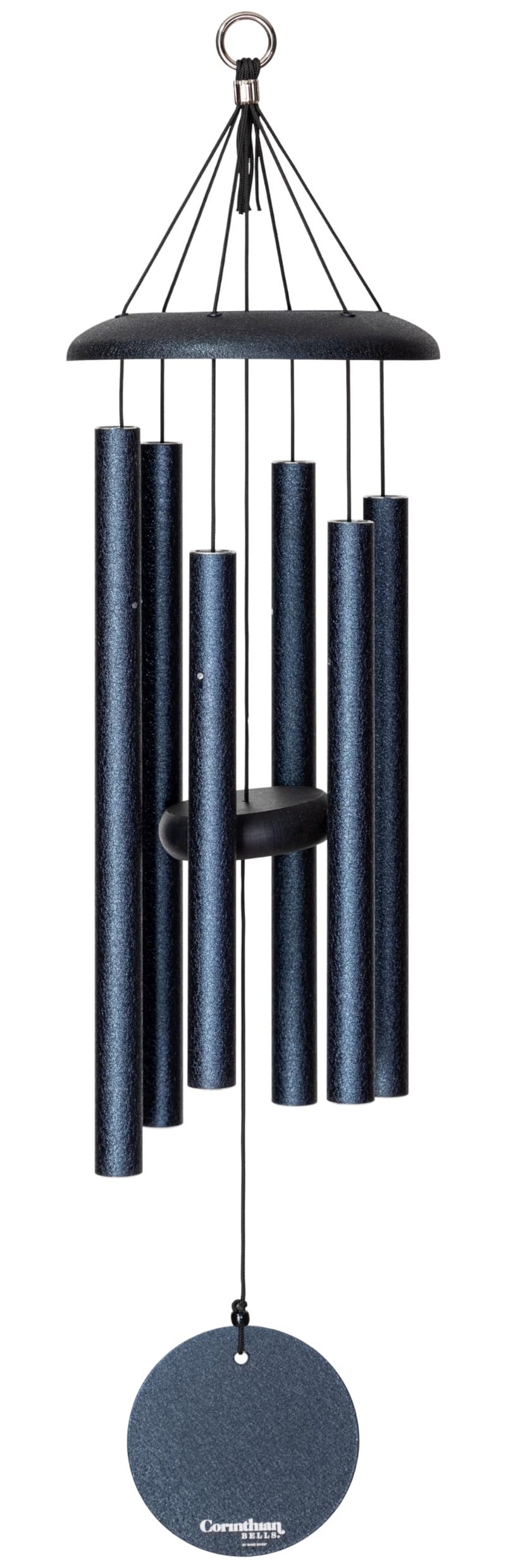 Corinthian Bells by Wind River 27 inch Midnight Blue Wind Chime for Patio Backyard Garden and Outdoor Decor Aluminum Chime Made in The USA