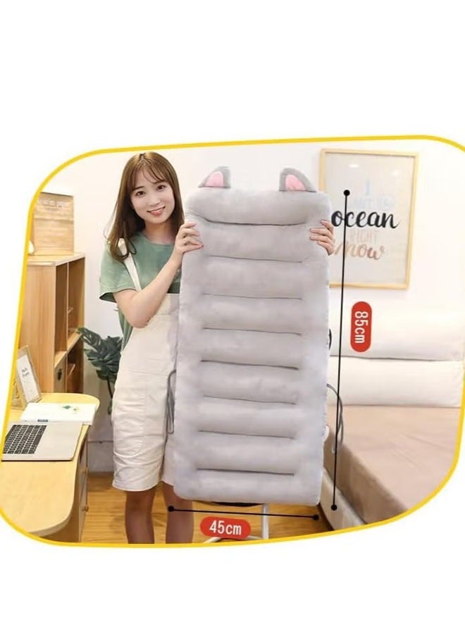 Multifunctional Seat Cushion with Integrated Back Support Adjustable Strap Design Elastic Rope Backrest Cartoon Style Comfortable Seat Cushion for Office Home Dining Chair(Pink) - Image 2