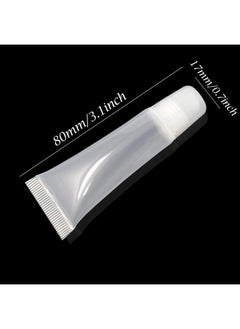 HONBAY 10Pcs 8Ml Refillable Clear Empty Lip Gloss Balm Containers Soft Empty Tubes  - Image 2