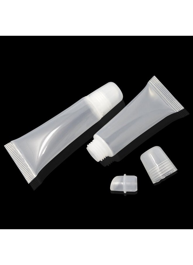 HONBAY - 10Pcs 8Ml Refillable Clear Empty Lip Gloss Balm Containers Soft Empty Tubes - Image 1