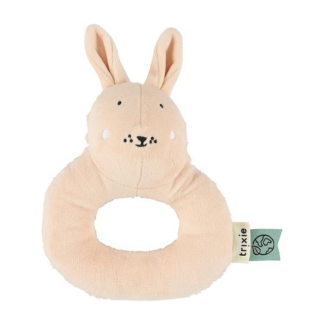 Trixie Mrs. Rabbit Rattle, Soft, Easy To Hold, Lightweight, 3 Months+, 11 x 5 x 17 cm - Pink - Image 1