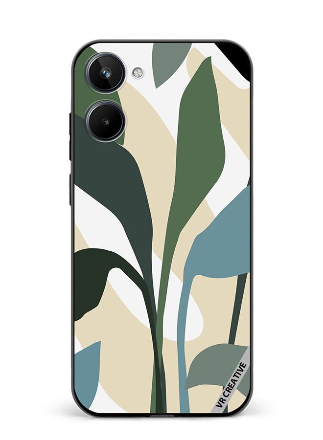 VR CREATIVE Protective Case Cover For Realme 10 Leaf Tropical Design Multicolour - Image 1