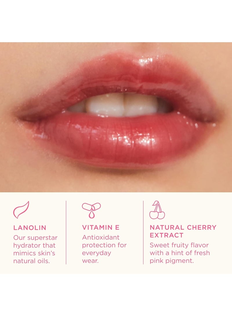 Lanolips Fruity Jellybalm - Tinted Lip Balm to Deepen, Brighten & Enhance - Moisturizing Lanolin Lip Balm & Jelly Lip Gloss - Everyday Lip Makeup - Strawberry (10g / 0.35oz) - Image 5