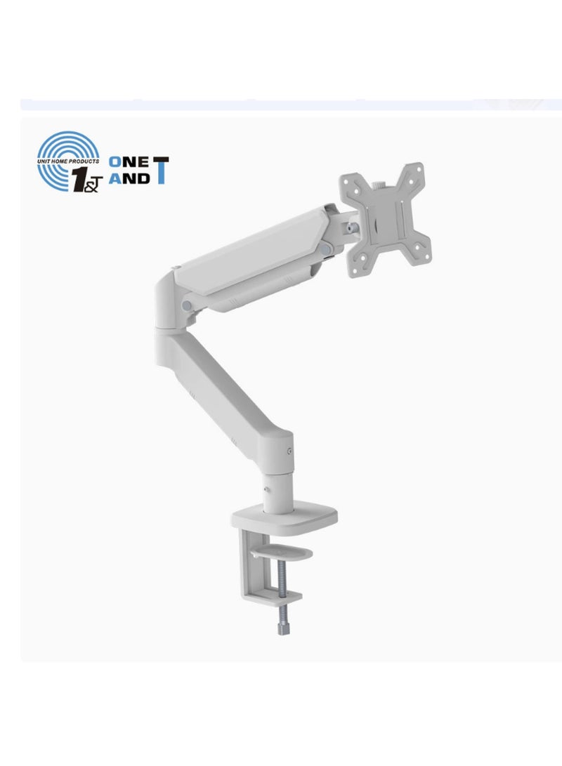 ذراع شاشة مكتبي مفرد M252 باللون أبيض