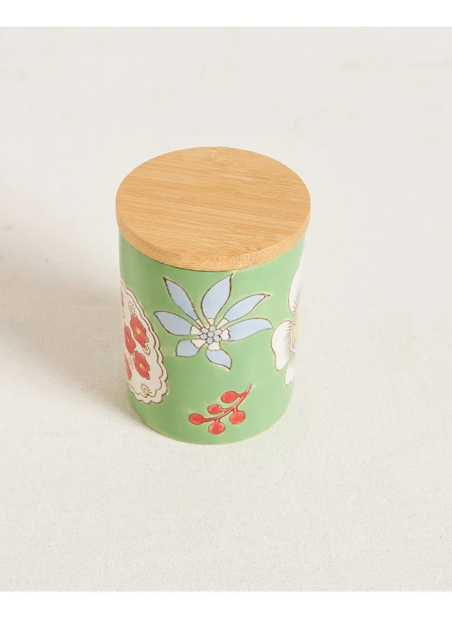 Chumbak Hibiscus Bloom Storage Jar