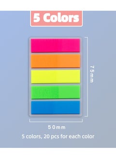 Generic 400 Pcs, 4 Sheets Transparent Sticky Notes, Page Markers, Book Notes, Pop Up Index Tabs,Label, Flags Stickers  - Image 2