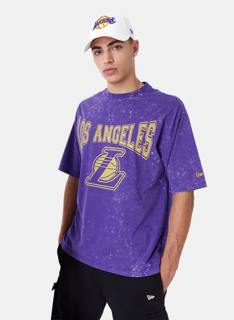NEW ERA NBA Los Angeles Lakers Washed T-Shirt