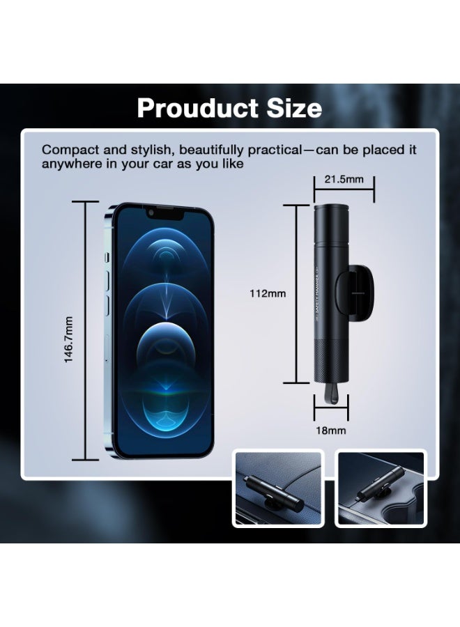 Window Breaker Seatbelt Cutter, 2-in-1 Car Window Breaker Tool,Emergency Glass Breaker and Auto Escape Tool，Safety Hammer for Car Accessories - Image 5