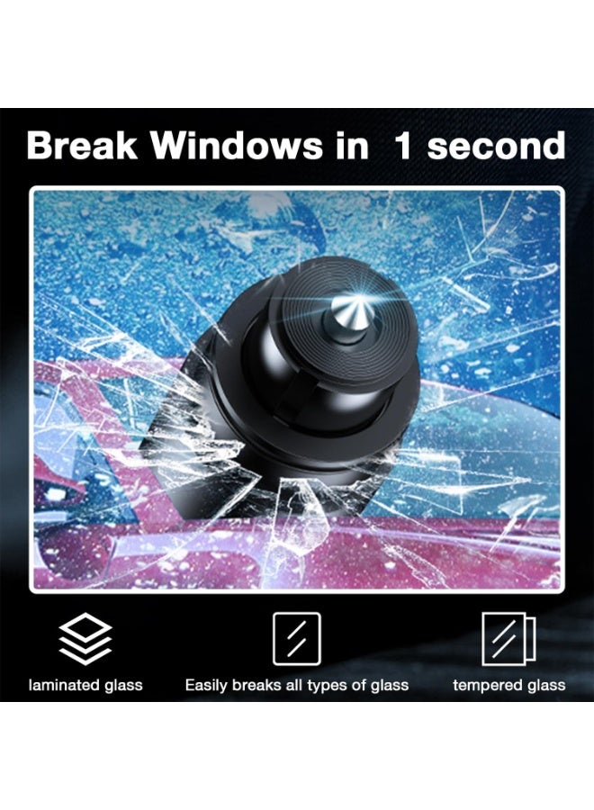 Window Breaker Seatbelt Cutter, 2-in-1 Car Window Breaker Tool,Emergency Glass Breaker and Auto Escape Tool，Safety Hammer for Car Accessories - Image 3