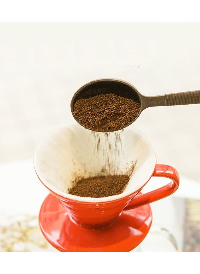 Old_Feller V60 Coffee Machine Drip Brew Set Contains 4-Pieces Pour Over Coffee Drip Coffee  Ceramic Filter Red  - Image 2